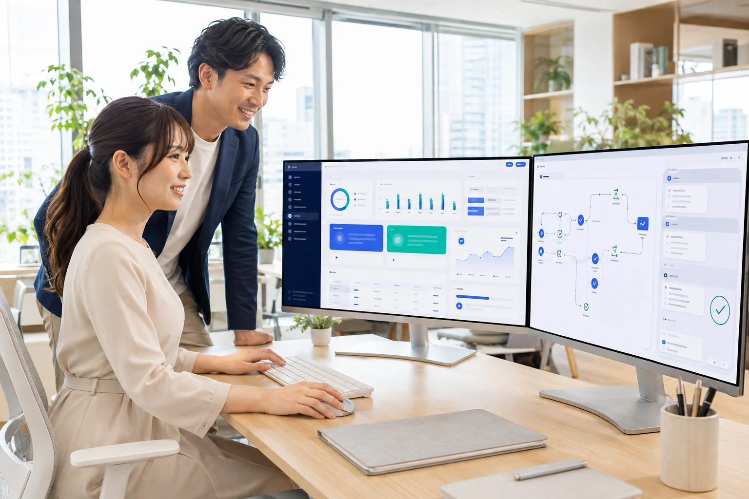 AIエージェントを使ってPC上でWebアプリケーションの試作品を開発・検証する様子